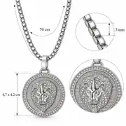 Medrion Necklace | Erkek Çelik Kolye 4