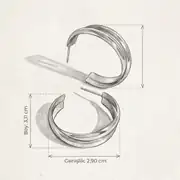 Duetta Earring | Çelik Küpe 5
