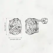 Brillane Earring | Çelik Küpe 6
