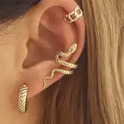 Kivanza Ear Cuff | Çelik Kıkırdak Küpe 2