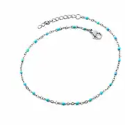Turkaya Silver Anklet | Gümüş Renk Çelik Halhal 1