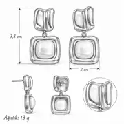 Veloria Earring | Çelik Küpe 3