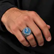 Hevrin Ring | Erkek Çelik Yüzük 2