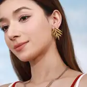 Frondel Earring | Çelik Küpe 5