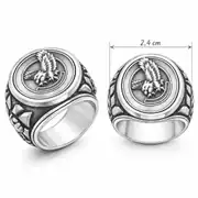 Hevrin Ring | Erkek Çelik Yüzük 3