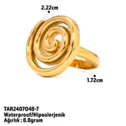 Spiral Ring | Çelik Yüzük 5