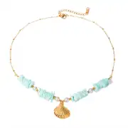 Riviera Mint Necklace | Kabuklu Kolye 1