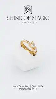 HeartGlow Ring | Çelik Yüzük 5