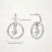 Hirundel Earring | Çelik Küpe 5