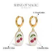 Cereza Earring | Çelik Küpe 4