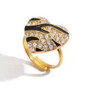 Zebrina Ring | Çelik Yüzük 1