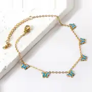 Papillora Gold Anklet | Çelik HalHal 1