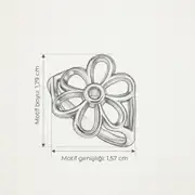 Zinnelle Ring | Çelik Yüzük 8