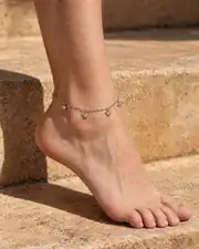 Coronia Silver Anklet | Gümüş Renk Çelik Halhal 2