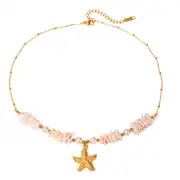 Riviera Pink Necklace | Kabuklu Kolye 1