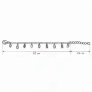 Lavira Silver Anklet | Gümüş Renk Çelik Halhal 3