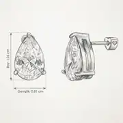 Pervina Earring | Çelik Küpe 4
