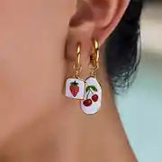 Cereza Earring | Çelik Küpe 3