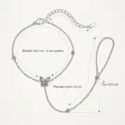 Farfalina Hand Chain | Çelik El Zinciri 6