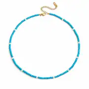 Ceruleva Necklace | Boncuklu Kolye 1