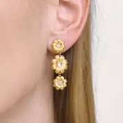 Triflora Earring | Çelik Küpe 3