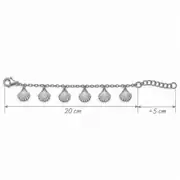 Maristel Silver Anklet | Gümüş Renk Çelik Halhal 3