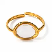 Limpida White Ring | Çelik Yüzük 1