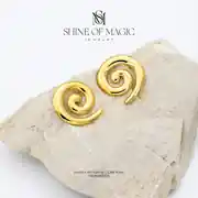 Lustrous Arc Earring | Çelik Küpe 2