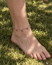Rosalit Silver Anklet | Gümüş Renk Çelik Halhal 2