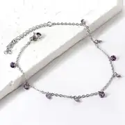 Lavira Silver Anklet | Gümüş Renk Çelik Halhal 1