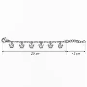 Coronia Gold Anklet | Çelik HalHal 3