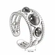 Trimora Ring | Çelik Yüzük 3