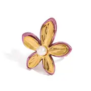 Magnolya Ring | Çelik Yüzük 1