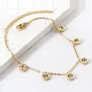 Noptias Gold Anklet | Çelik HalHal 1