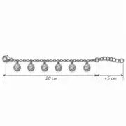 Turquana Silver Anklet | Gümüş Renk Çelik Halhal 3