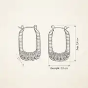 Nuvella Earring | Çelik Küpe 2