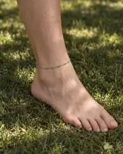 Mentessa Silver Anklet | Gümüş Renk Çelik Halhal 2