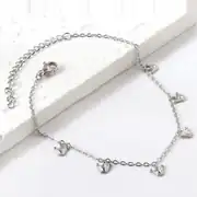 Coronia Silver Anklet | Gümüş Renk Çelik Halhal 1