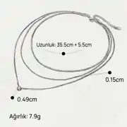 Velmira Necklace | Çelik Kolye 4