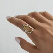 Ellisse Ring | Çelik Yüzük 2