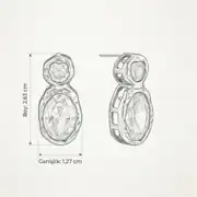Duolina Earring | Çelik Küpe 7