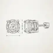 Rondelle Earring | Çelik Küpe 5
