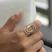 Ellisse Ring | Çelik Yüzük 4