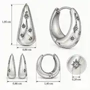 Diosase Earring | Çelik Küpe 4